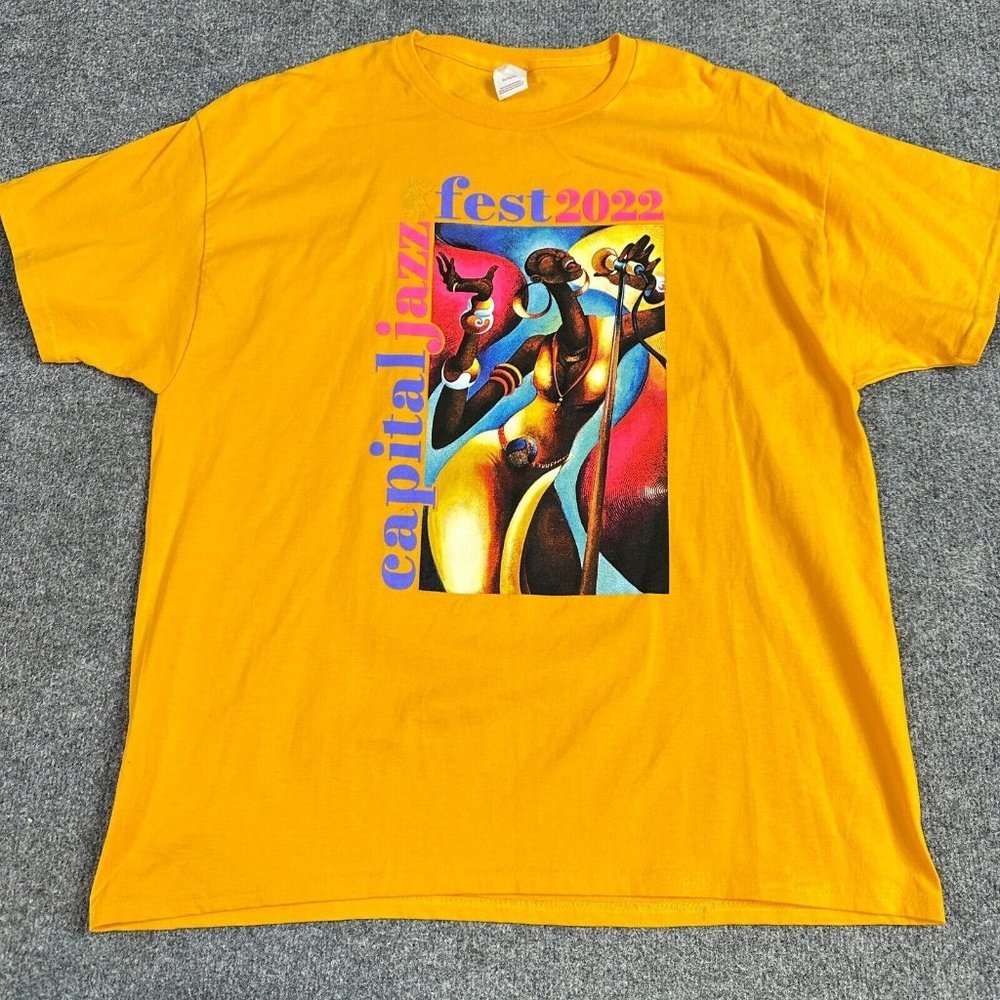 Capital Jazz Festival TShirt Xl Yellow 2022 Chaka Khan Musiq Rakim Common